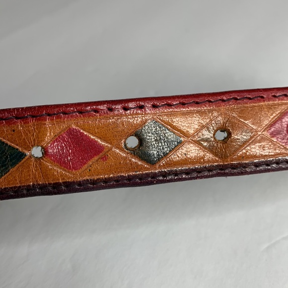 Small Genuine Leather Painted/Stained Diamond Patte… - Picture 11 of 11